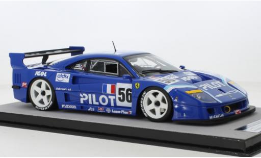 Ferrari F40 1/18 Tecnomodel GTE No.56 Pilote 24h Le Mans 1996 modellino in miniatura