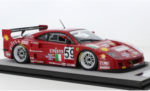 Ferrari F40 1/18 Tecnomodel GTE No.59 24h Le Mans 1996 modellino in miniatura