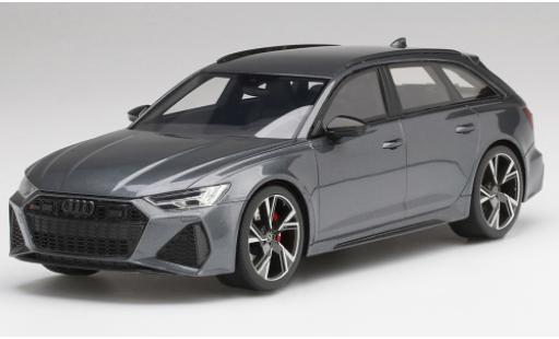 Audi RS6 1/18 Top Speed Avant Carbon Black Edition grigio/nero modellino in miniatura