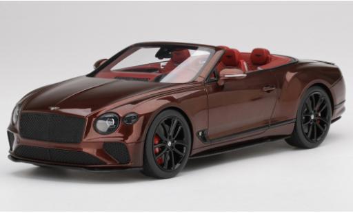 Bentley Continental 1/18 Top Speed GT Convertibile metallico rosso modellino in miniatura