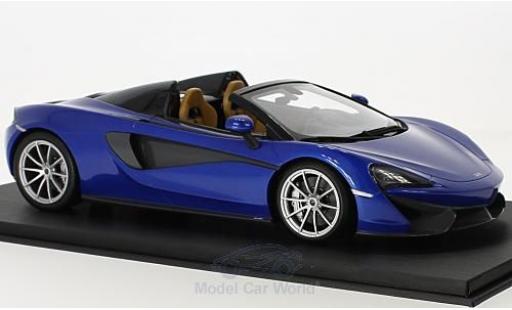McLaren 570 1/18 Top Speed S Spider blu modellino in miniatura