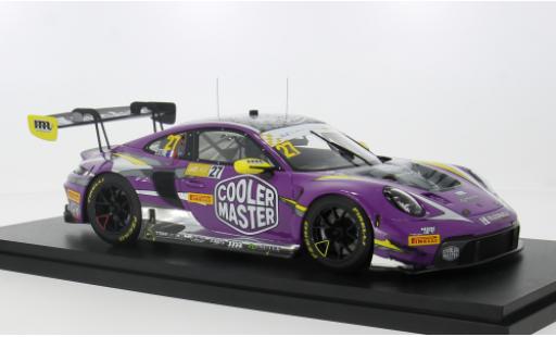 Porsche 992 GT3 R 1/18 Top Speed 911  No.27 Hubauto Racing Macau Guia Race 2023 1:18 modellino in miniatura