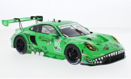 Porsche 992 GT3 R 1/18 Top Speed 911  S No.80 AO Racing IMSA 12h Sebring 2023 1:18 modellino in miniatura