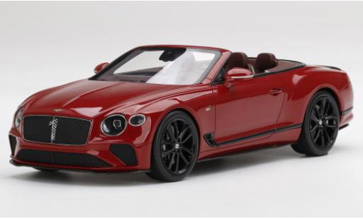 Bentley Continental 1/18 Top Speed GT Convertibile Mulliner Number 1 Edition metallise rosso modellino in miniatura