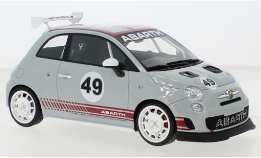 Fiat 500 1/18 Top Speed Abarth Assetto Corse grigio modellino in miniatura