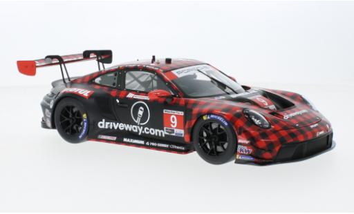 Porsche 992 GT3 R 1/18 Top Speed 911  No.9 Pfaff Motorsport IMSA 12h Sebring 2023 modellino in miniatura