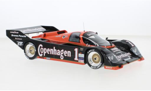 Porsche 962 1988 1/18 Top Speed RHD No.1 A.J.Foyd Enterprises Copenhagen IMSA 12h Sebring modellino in miniatura