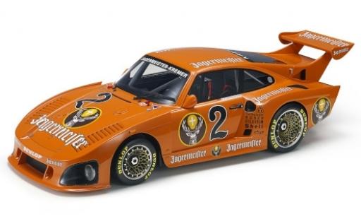 Porsche 935 1980 1/12 Topmarques Collectibles K3 No.2 Team Jägermeister-Kremer Jägermeister DRM 1980 A.Plankenhorn modellino in miniatura