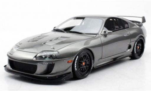 Toyota Supra 1/18 Topmarques Collectibles Enrique Munoz Twin Turbo ERM metallico grigio modellino in miniatura
