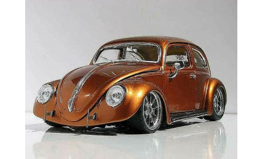 Volkswagen Kafer Base 1/18 Burago coccinelle ovale orange burn modellini auto