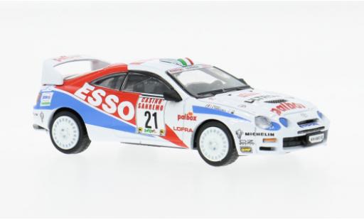 Toyota Celica 1/64 BM Creations ST205 Rally San Remo 1996 Esso #21 G.Pianezzola/L.Roggia 1:64 modellino in miniatura