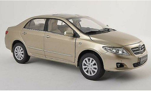 Toyota Corolla Base 1/18 Paudi gold 2007 modellini auto