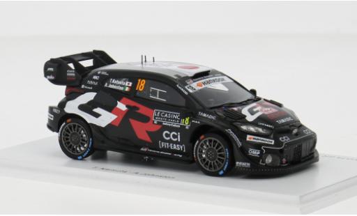 Toyota Yaris 1/43 Spark GR Rally 1 Rally Monte Carlo 2025 #18 T.Katsuta/A.Johnston 1:43 modellino in miniatura