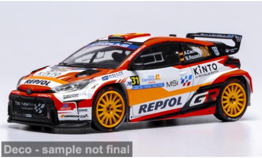 Toyota Yaris 1/43 IXO GR Rally2 Rally Islas Canaris 2025 #31 A.Cachon/A.Dumand 1:43 modellino in miniatura