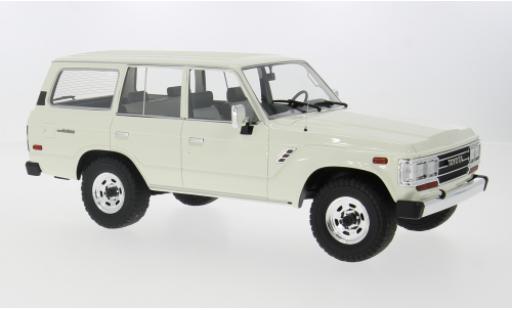 Toyota Land Cruiser 1/18 Lucky Step Models (J60) weiss 1987 1:18 modellino in miniatura