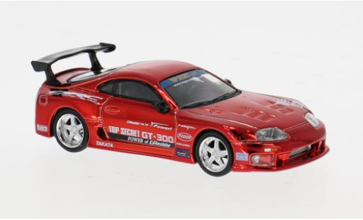 Modellini auto Toyota Supra (A80) Top Secret GT-300 rot 2014 1/64 Mini GT
