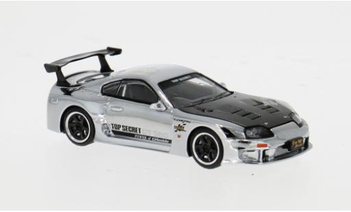 Modellini auto Toyota Supra Super GT GT300 argento 1/64 Pop Race