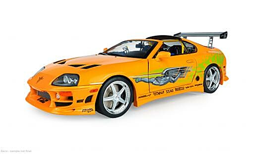 Modellini auto Toyota Supra MK4 (A80) orange/gr&Atilde;&frac14;n 2001 Fast &amp; Furious 1/18 Solido