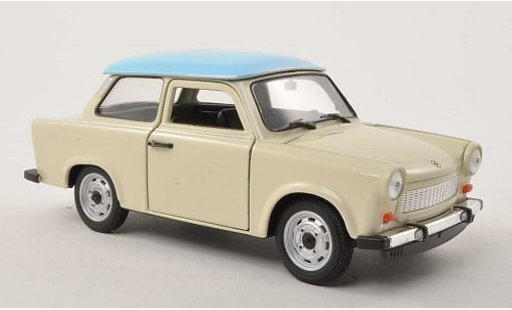 Trabant 601 Base 1/24 Welly beige/blu modellini auto