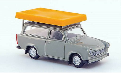Trabant 601 Universal 1/87 Herpa grigio con tettozelt im Fahrzustand modellini auto
