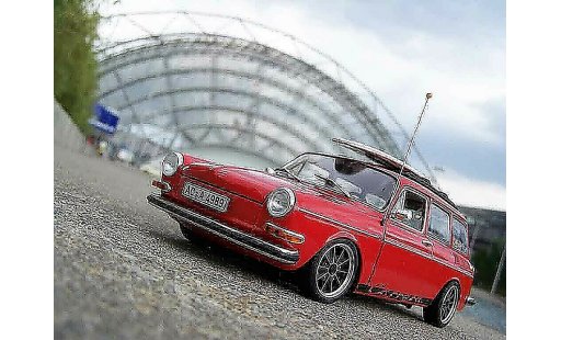Volkswagen 1600 Base 1/18 Sun Star tl old school rosso avec brm jantes modellini auto