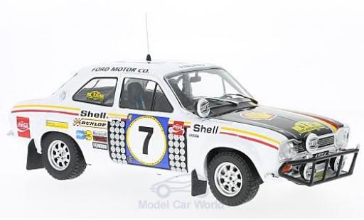 Ford Escort 1/18 Triple 9 Collection MK I RS 1600 No.7 Rallye Safari 1972 H.Mikkola/G.Palm ohne Vitrine modellino in miniatura