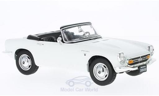 Honda S800 1/18 Triple 9 Collection Cabrio bianco 1966 ohne Vitrine modellino in miniatura