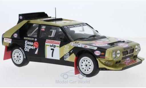 Lancia Delta S4 1/18 Triple 9 Collection S4 No.7 Esso Rallye WM Rallye Sanremo 1986 F.Tabaton/L.Tedeschini modellino in miniatura