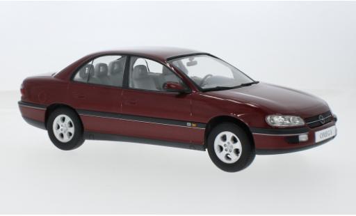 Opel Omega 1/18 Triple 9 Collection B metallise rot 1996 1:18 modellino in miniatura