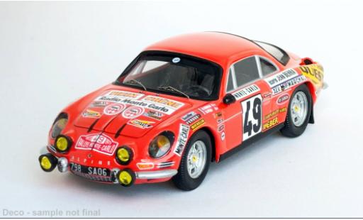 Alpine A110 1/43 Trofeu Rally Monte Carlo 1973 #49 1:43 modellino in miniatura