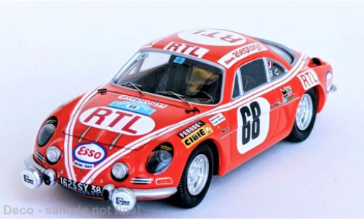 Alpine A110 1/43 Trofeu Renault Herault Rally 1972 #68 1:43 modellino in miniatura