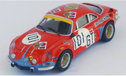 Alpine A110 1/43 Trofeu Renault No.101 Deutsche Renault Automobile 1000 Km Nürburgring 1971 H.Schulze-Schwering/T.Betzler modellino in miniatura