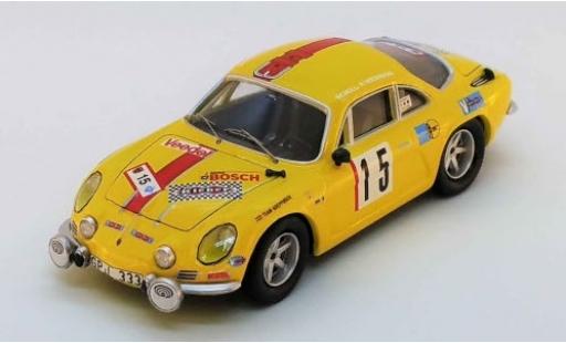 Alpine A110 1/43 Trofeu Renault No.15 Olympia Rallye 1972 H.Schuller/H.Weidmann modellino in miniatura