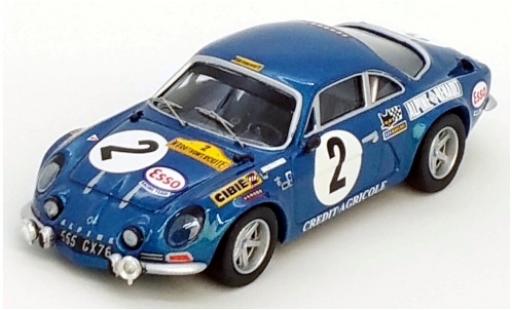 Alpine A110 1/43 Trofeu Renault No.2 Marathon de la Route 1971 J-L.Therier/J.Henry/M.Nusbaumer modellino in miniatura