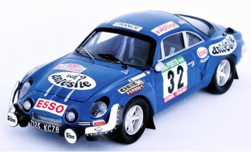 Alpine A110 1/43 Trofeu Renault No.32 Rallye WM Rallye Portugal 1975 P.Wambergue/Y.Breton modellino in miniatura