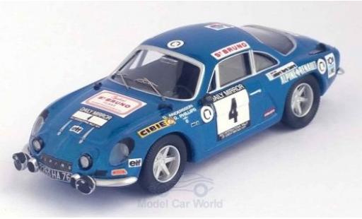 Alpine A110 1/43 Trofeu Renault No.4 RAC Rallye 1971 O.Andersson/G.Phillips modellino in miniatura