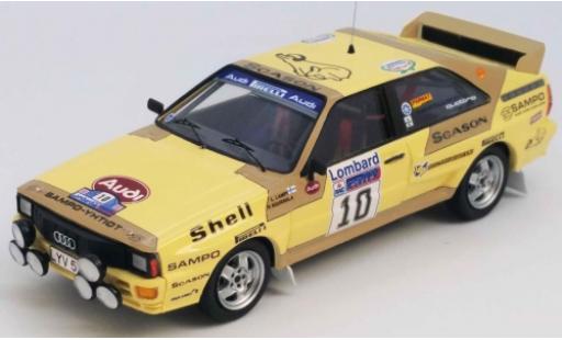 Audi Quattro 1/43 Trofeu quattro No.10 Rallye WM RAC Rallye 1983 L.Lampi/P.Kuukkala modellino in miniatura