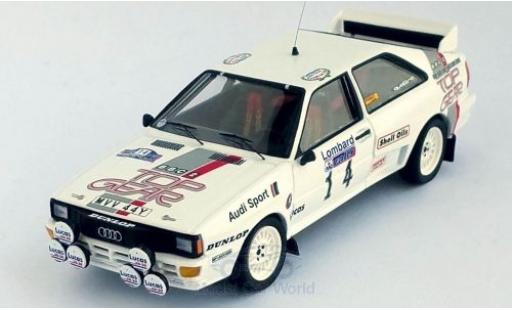 Audi Quattro 1/43 Trofeu quattro No.14 Top Gear Rallye WM RAC Rallye 1984 M.Wilson/N.Harris modellino in miniatura