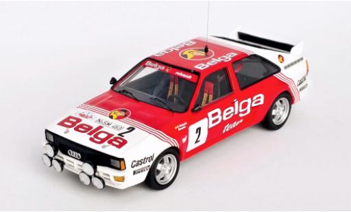 Audi Quattro 1/43 Trofeu No.2 Belga Team Belga Boucles de Spa 1985 B.Waldegaard/H.Thorszelius modellino in miniatura