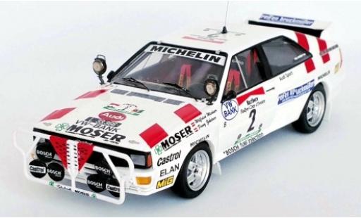 Audi Quattro 1/43 Trofeu No.2 Rally Bandama 1986 W.Wiedner/F.Zehetner modellino in miniatura
