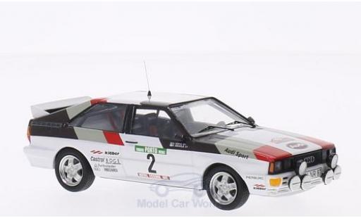 Audi Quattro 1/43 Trofeu No.2 Rallye WM Rallye Portugal 1981 H.Mikkola/A.Hertz modellino in miniatura