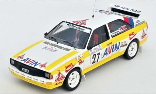 Audi Quattro 1/43 Trofeu quattro No.27 HB Avin Team HB Rally Acropolis 1986 Jigger/S.Konstantinos modellino in miniatura