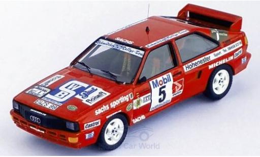 Audi Quattro 1/43 Trofeu quattro No.5 Schmidtke Rallye-Team Rallye DM Drei-Städte-Rallye 1986 O.Schmidtke/S.Kücken modellino in miniatura