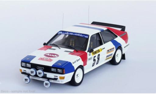 Audi Quattro 1/43 Trofeu quattro Rally Monte Carlo 1983 #58 1:43 modellino in miniatura