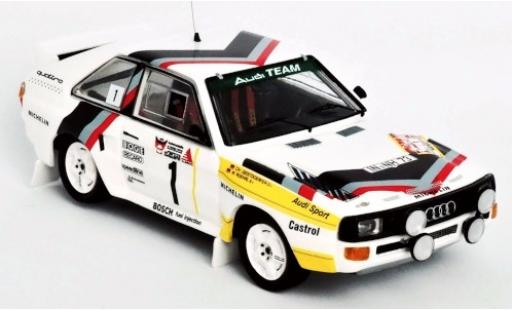 Audi Sport Quattro 1/43 Trofeu Sport quattro No.1 Team Rally DM 3 Städte Rally 1984 Version: Samstag W.Röhrl/C.Geistdörfer modellino in miniatura