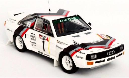 Audi Sport Quattro 1/43 Trofeu Sport quattro No.1 Team Rally DM 3 Städte Rally 1984 Version: Start W.Röhrl/C.Geistdörfer modellino in miniatura
