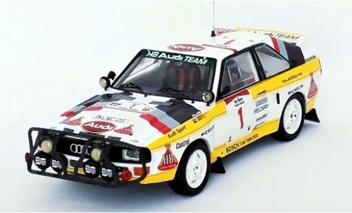 Audi Sport Quattro 1/43 Trofeu Sport quattro No.1 HB Team HB Rallye WM Safari Rallye 1985 H.Mikkola/A.Hertz modellino in miniatura