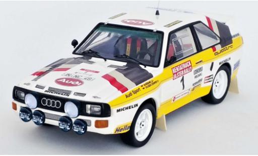 Audi Sport Quattro 1/43 Trofeu No.1 Rally Ulster 1984 W.Röhrl/C.Geistdörfer modellino in miniatura