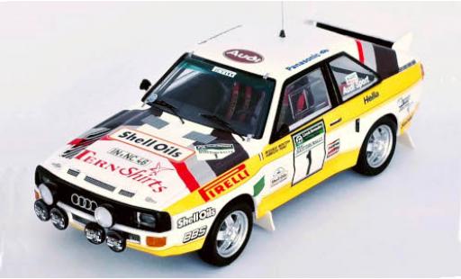 Audi Sport Quattro 1/43 Trofeu Sport quattro No.1 S Oils Scottish Rally 1985 M.Mouton/F.Pons modellino in miniatura