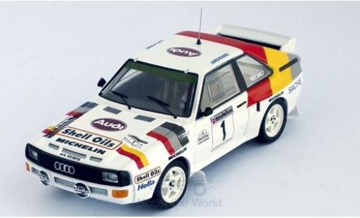 Audi Sport Quattro 1/43 Trofeu Sport quattro No.1 Welsh Rally 1986 H.Mikkola/A.Hertz modellino in miniatura